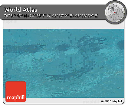 Satellite 3D Map of the Area around 76° 44' 41" N, 43° 25' 29" E