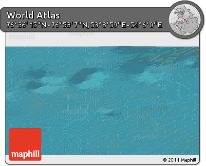 Satellite 3D Map of the Area around 76° 44' 41" N, 53° 37' 30" E