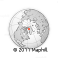 Outline Map of the Area around 76° 44' 41" N, 56° 1' 29" W, rectangular outline