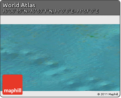 Satellite 3D Map of the Area around 76° 44' 41" N, 71° 28' 29" E
