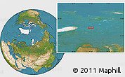 Satellite Location Map of the area around 76° 44' 41" N, 71° 28' 29" E