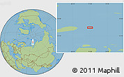 Savanna Style Location Map of the area around 76° 44' 41" N, 71° 28' 29" E