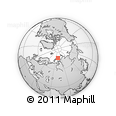 Outline Map of the Area around 76° 44' 41" N, 71° 28' 29" E, rectangular outline