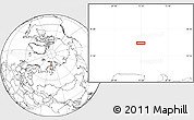 Blank Location Map of the area around 76° 44' 41" N, 72° 19' 29" E