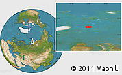 Satellite Location Map of the area around 76° 44' 41" N, 72° 19' 29" E