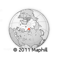 Outline Map of the Area around 76° 44' 41" N, 72° 19' 29" E, rectangular outline