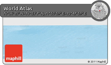 Physical Panoramic Map of the Area around 76° 44' 41" N, 72° 19' 29" E