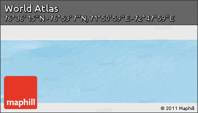 Physical Panoramic Map of the Area around 76° 44' 41" N, 72° 19' 29" E
