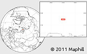 Blank Location Map of the area around 76° 44' 41" N, 73° 10' 30" E