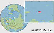 Savanna Style Location Map of the area around 76° 44' 41" N, 73° 10' 30" E