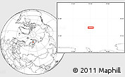 Blank Location Map of the area around 76° 44' 41" N, 75° 43' 29" E