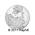 Outline Map of the Area around 76° 44' 41" N, 91° 52' 30" E, rectangular outline