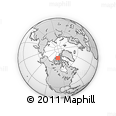 Outline Map of the Area around 76° 59' 43" N, 101° 4' 29" W, rectangular outline