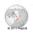 Outline Map of the Area around 76° 59' 43" N, 10° 16' 30" E, rectangular outline