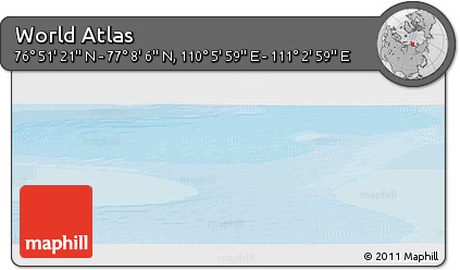 Political Panoramic Map of the Area around 76° 59' 43" N, 110° 34' 29" E