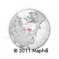 Outline Map of the Area around 76° 59' 43" N, 125° 1' 30" E, rectangular outline