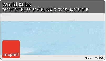 Physical Panoramic Map of the Area around 76° 59' 43" N, 144° 34' 29" E