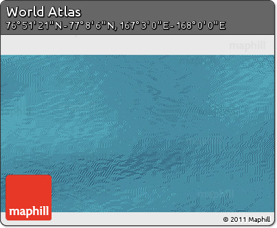 Satellite 3D Map of the Area around 76° 59' 43" N, 167° 31' 30" E