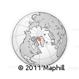 Outline Map of the Area around 76° 59' 43" N, 59° 25' 29" W, rectangular outline