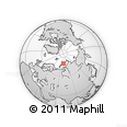 Outline Map of the Area around 76° 59' 43" N, 70° 37' 30" E, rectangular outline