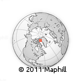 Outline Map of the Area around 76° 59' 43" N, 70° 28' 29" W, rectangular outline