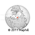 Outline Map of the Area around 76° 59' 43" N, 71° 28' 29" E, rectangular outline