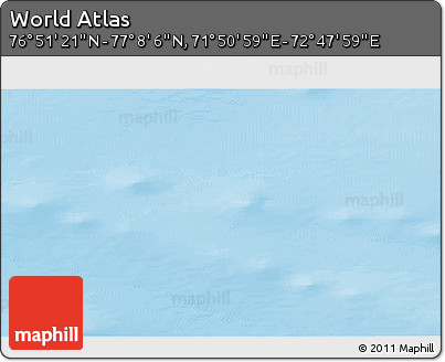 Physical 3D Map of the Area around 76° 59' 43" N, 72° 19' 29" E