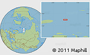 Savanna Style Location Map of the area around 76° 59' 43" N, 72° 19' 29" E
