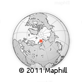 Outline Map of the Area around 76° 59' 43" N, 72° 19' 29" E, rectangular outline