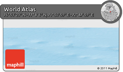 Physical Panoramic Map of the Area around 76° 59' 43" N, 72° 19' 29" E