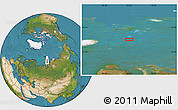 Satellite Location Map of the area around 76° 59' 43" N, 73° 10' 30" E