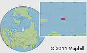 Savanna Style Location Map of the area around 76° 59' 43" N, 73° 10' 30" E