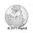 Outline Map of the Area around 76° 59' 43" N, 83° 22' 30" E, rectangular outline