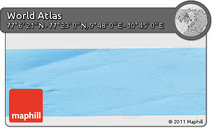 Physical Panoramic Map of the Area around 77° 14' 40" N, 10° 16' 30" E