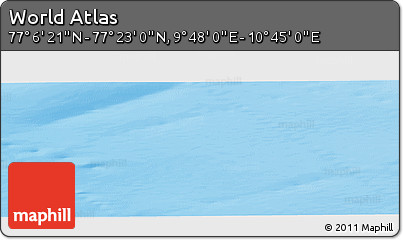 Physical Panoramic Map of the Area around 77° 14' 40" N, 10° 16' 30" E