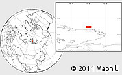 Blank Location Map of the area around 77° 14' 40" N, 110° 34' 29" E