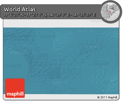 Satellite 3D Map of the Area around 77° 14' 40" N, 147° 7' 30" E