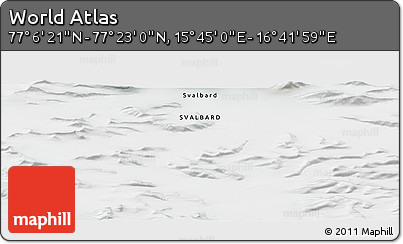 Satellite Panoramic Map of the Area around 77° 14' 40" N, 16° 13' 30" E