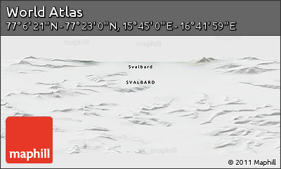 Satellite Panoramic Map of the Area around 77° 14' 40" N, 16° 13' 30" E