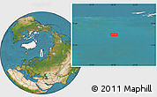 Satellite Location Map of the area around 77° 14' 40" N, 42° 34' 30" E