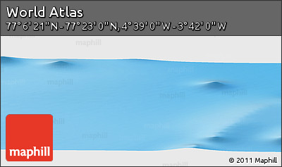 Physical Panoramic Map of the Area around 77° 14' 40" N, 4° 10' 30" W