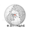 Outline Map of the Area around 77° 14' 40" N, 50° 4' 30" W, rectangular outline