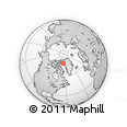 Outline Map of the Area around 77° 14' 40" N, 64° 31' 30" W, rectangular outline