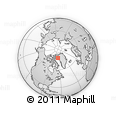 Outline Map of the Area around 77° 14' 40" N, 65° 22' 30" W, rectangular outline