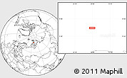 Blank Location Map of the area around 77° 14' 40" N, 68° 55' 30" E