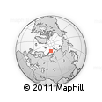 Outline Map of the Area around 77° 14' 40" N, 68° 55' 30" E, rectangular outline