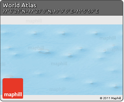 Physical 3D Map of the Area around 77° 14' 40" N, 70° 37' 30" E