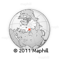 Outline Map of the Area around 77° 14' 40" N, 70° 37' 30" E, rectangular outline