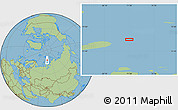Savanna Style Location Map of the area around 77° 14' 40" N, 71° 28' 29" E