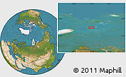 Satellite Location Map of the area around 77° 14' 40" N, 72° 19' 29" E